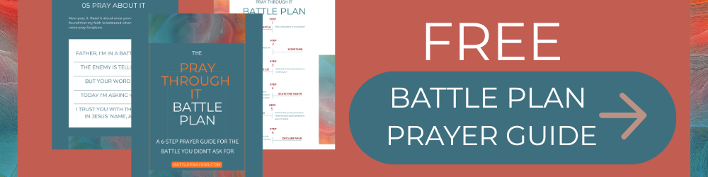 Le guide du plan de bataille Pray Through it Rachel Wojo