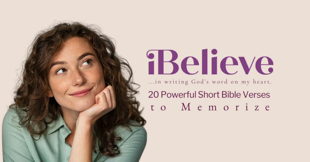 20 versets bibliques courts et puissants à mémoriser | Guide imprimable